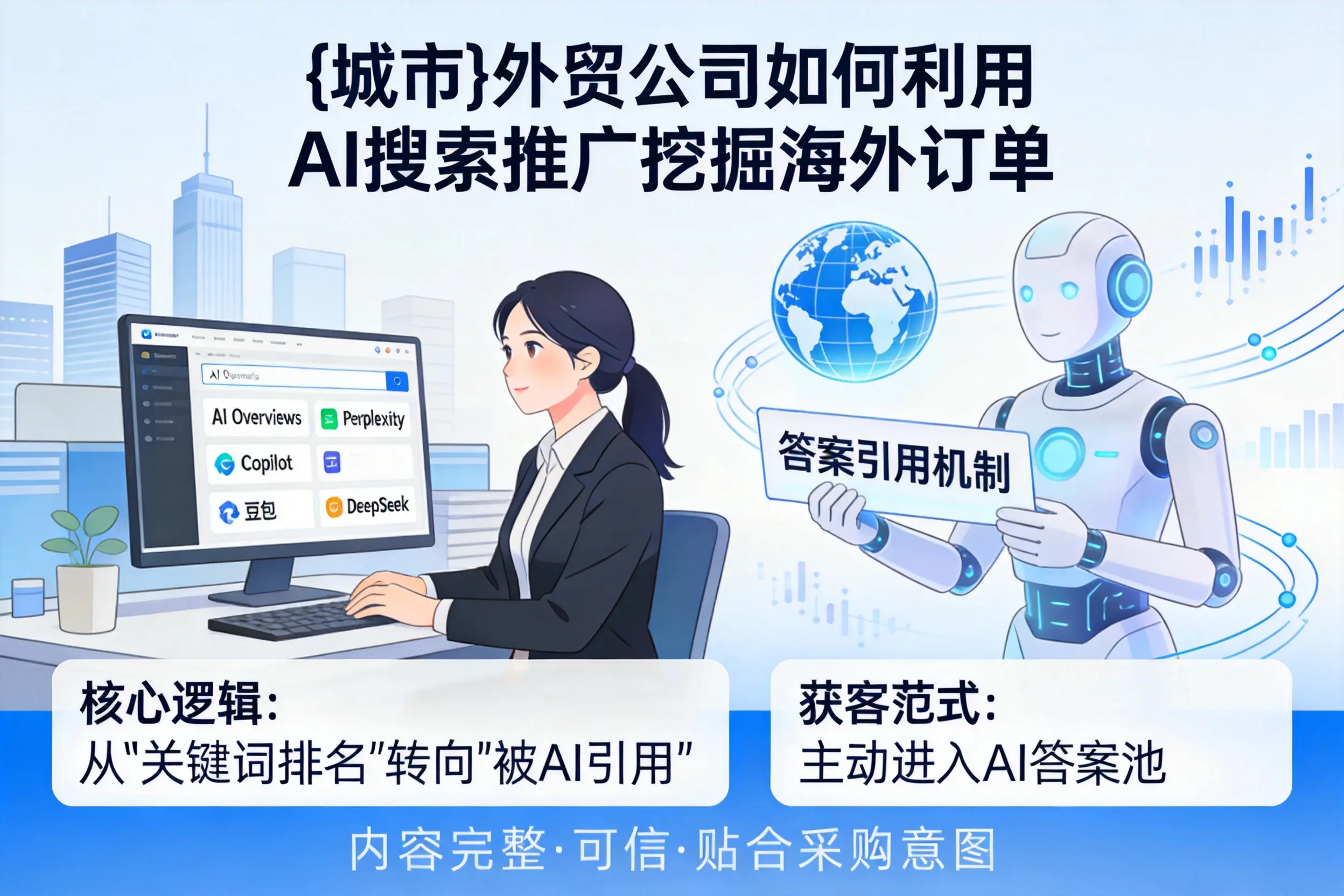 鹰潭外贸公司如何利用AI搜索推广挖掘海外订单