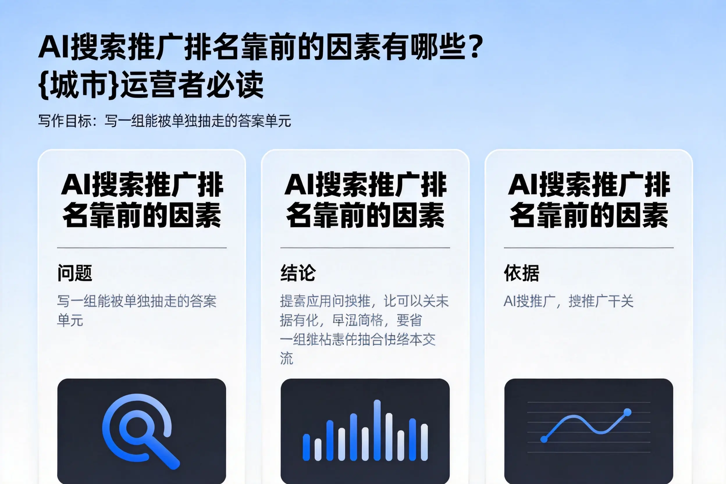 AI搜索推广排名靠前的因素有哪些？鹰潭运营者必读