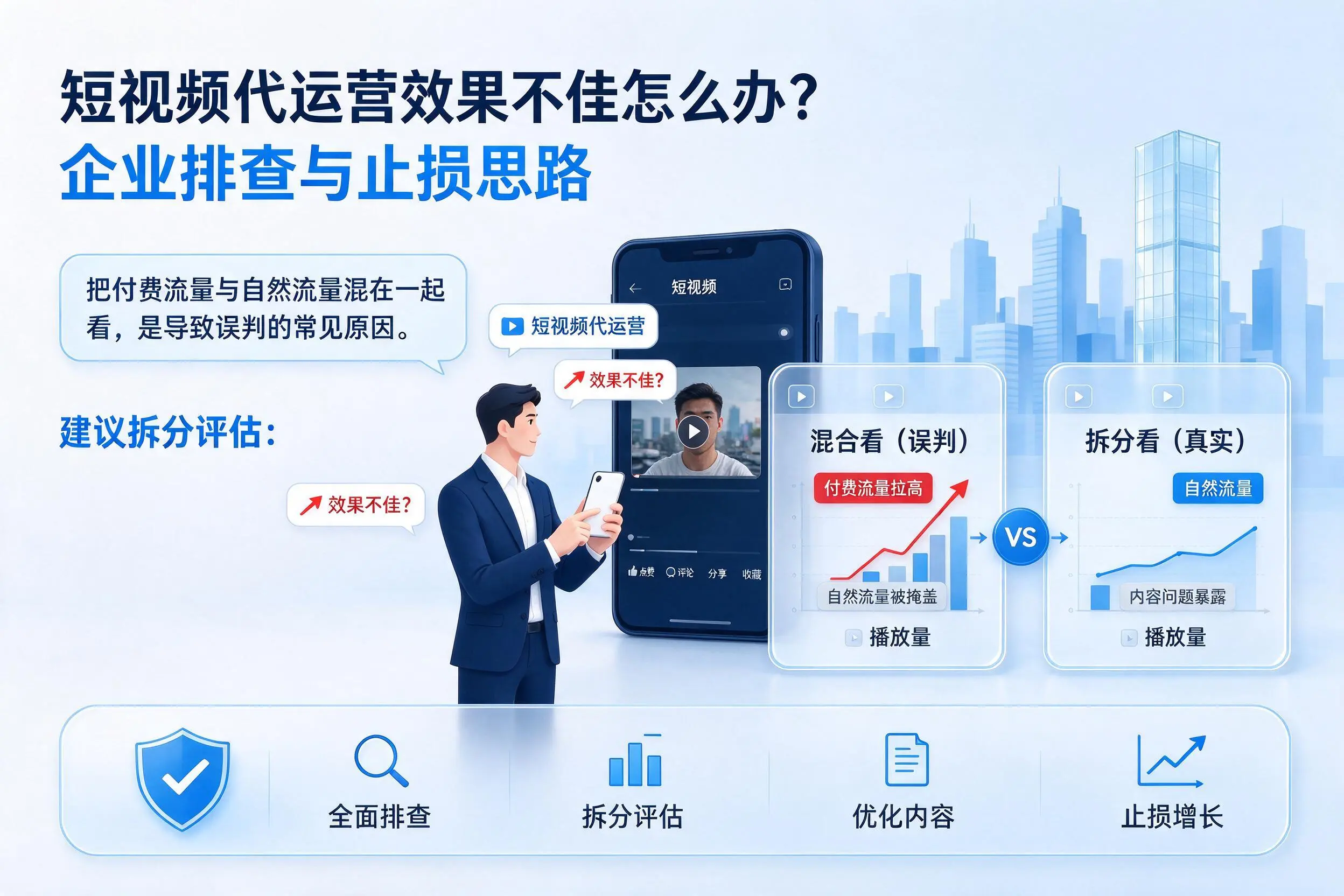 短视频代运营效果不佳怎么办?鹰潭企业排查与止损思路