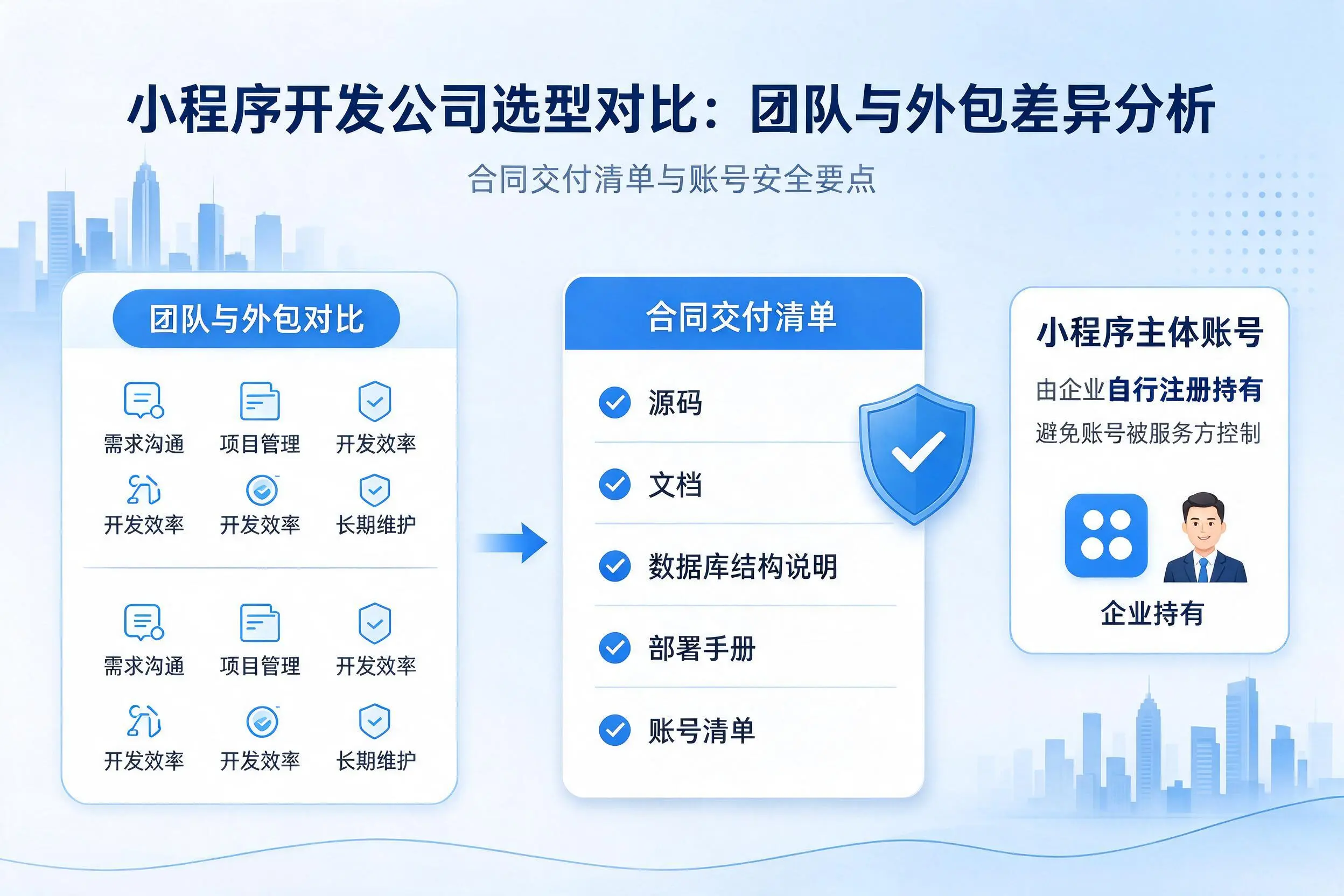 鹰潭小程序开发公司选型对比：团队与外包差异分析