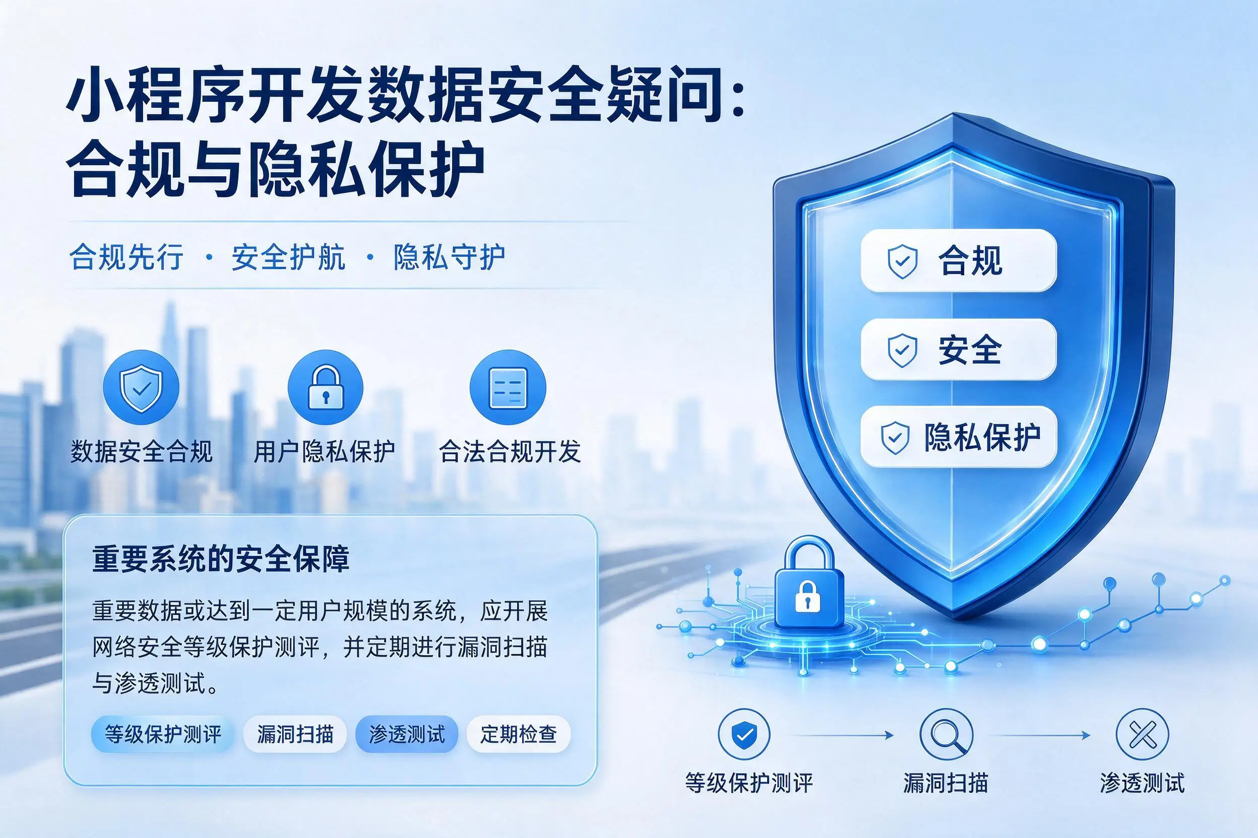 鹰潭小程序开发数据安全疑问:合规与隐私保护