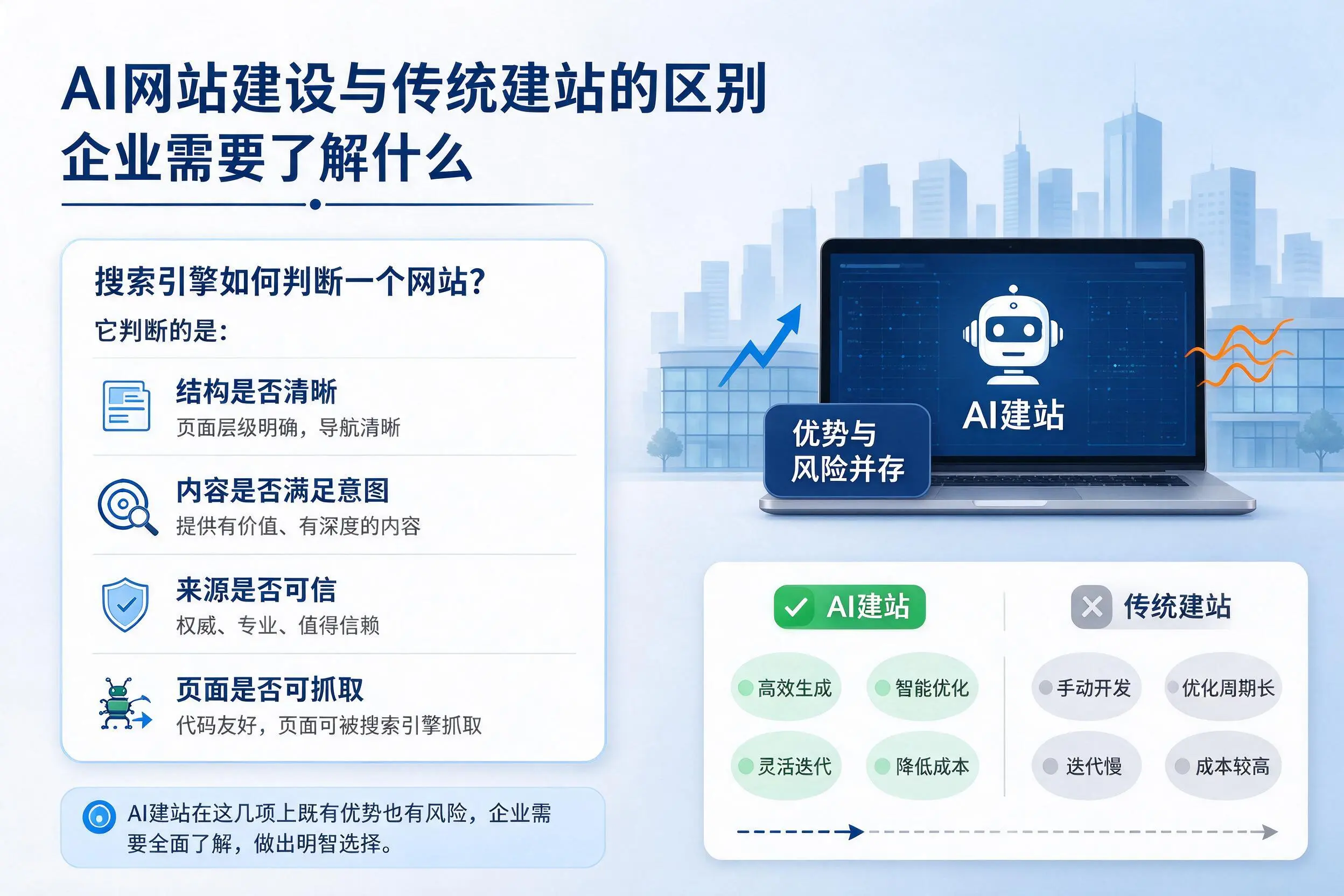 AI网站建设与传统建站的区别,鹰潭企业需要了解什么