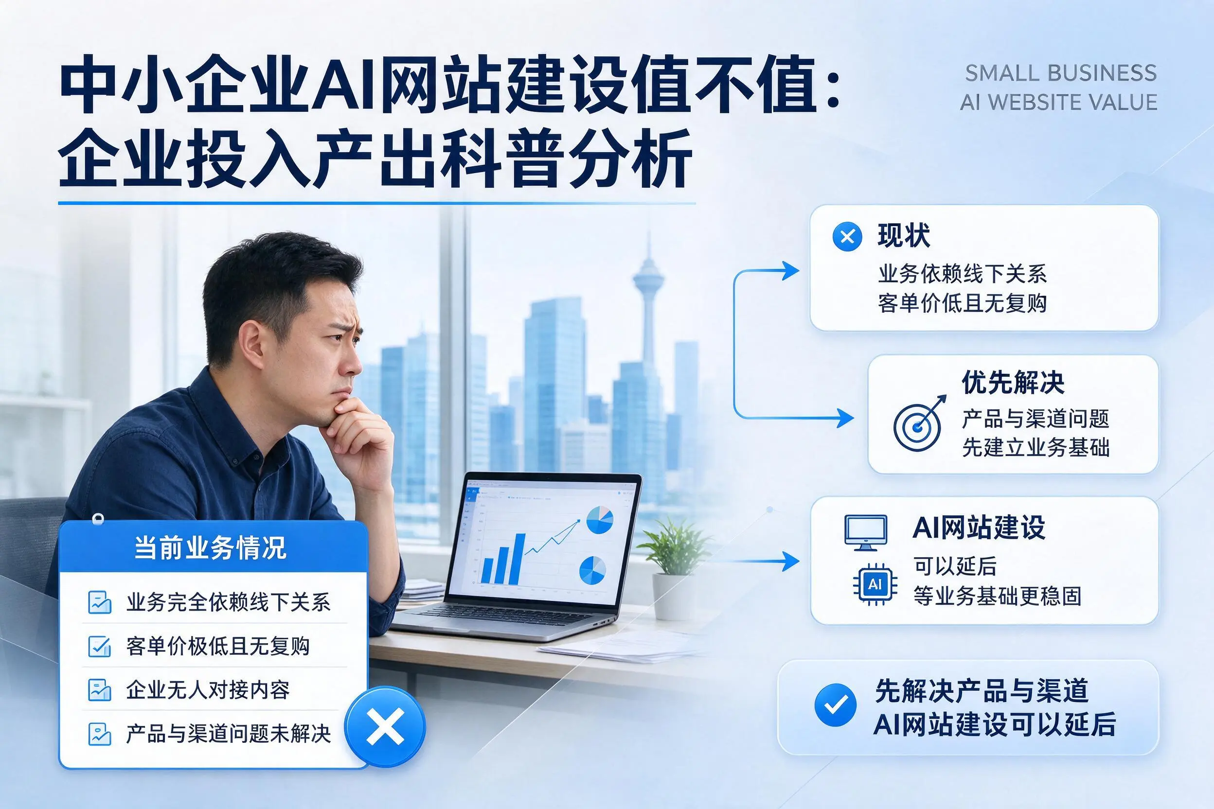 中小企业AI网站建设值不值:鹰潭企业投入产出科普分析