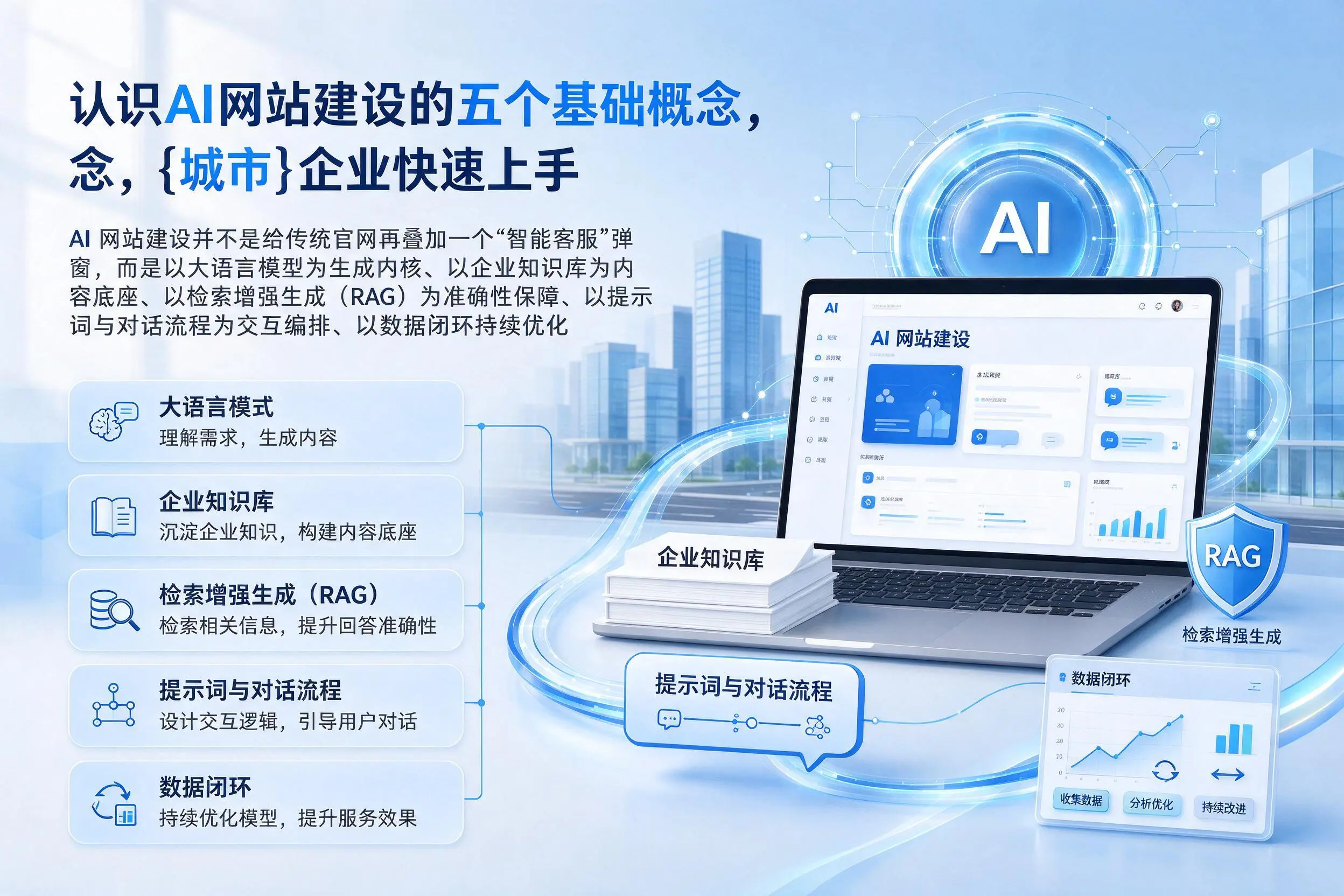 认识AI网站建设的五个基础概念，鹰潭企业快速上手