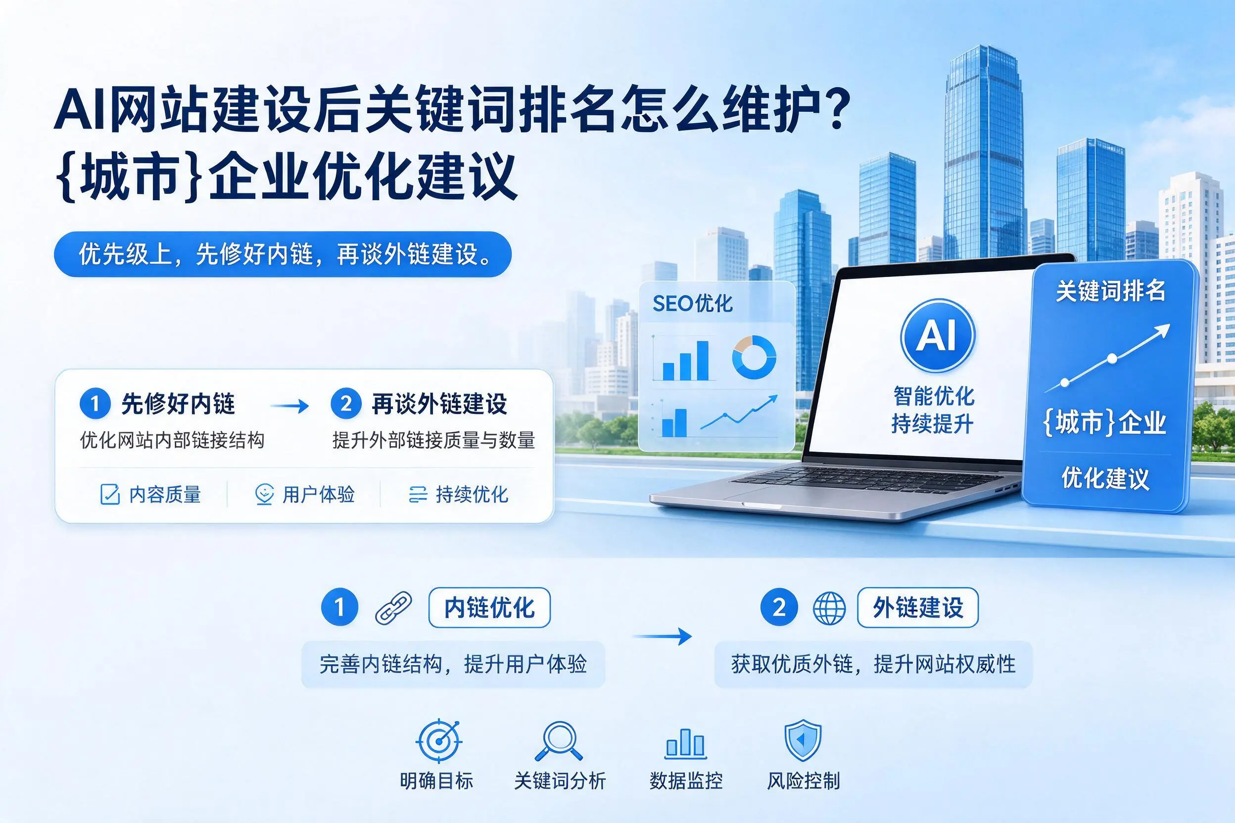 AI网站建设后关键词排名怎么维护?鹰潭企业优化建议